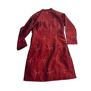 Asian Style Embroidered Brocade Mandarin Collar Jacket  Size M